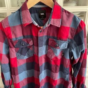 Boys Vans flannel shirt - size large